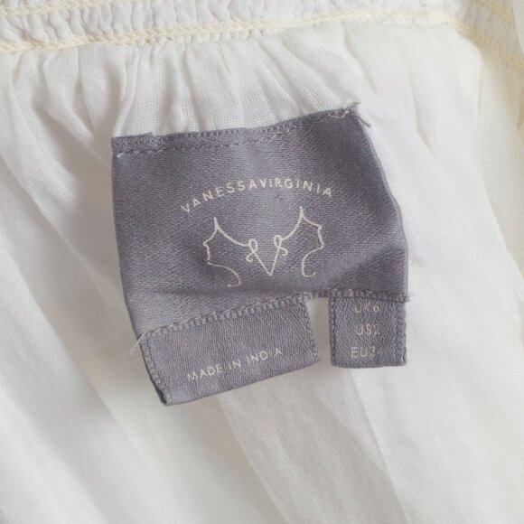 Anthropologie Vanessa Virginia Desert Hills Dress with Embroidered Pockets Sz 2 - Picture 5 of 6